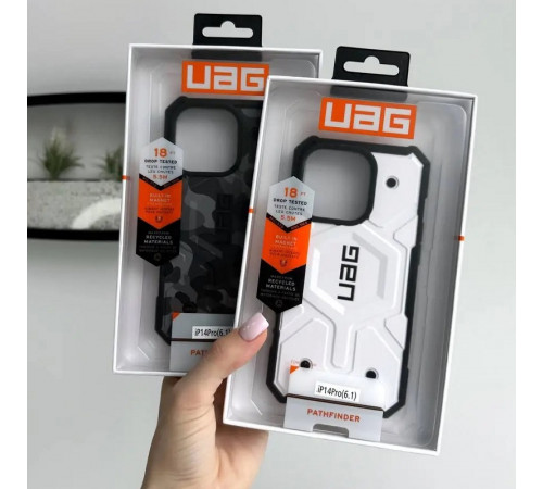 Чохол для смартфона UAG AAA Pathfinder Mag for Apple iPhone 14 Pro Max Army White (UAPTMG14PMaxARWhite)