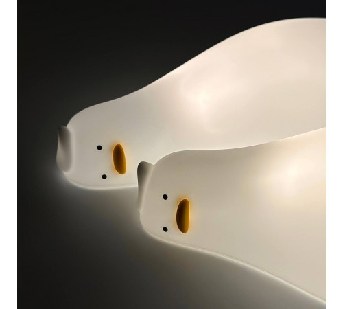 Силіконовий нічник Втомлена качечка K-1096 із сенсорним керуванням 1200mAh (3 режими яскравості) 15см