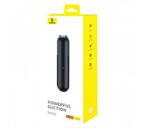 Автомобільний пилосос Baseus A0 Pro Car Vacuum Cleaner Cluster Black (C30466500111-00)