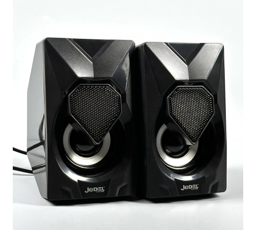 Колонка комп'ютерна Jedel S-502 з RGB підсвічуванням (USB+3.5mm) (10,5*6,5*6,0 см)