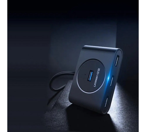 USB-хаб UGREEN USB 3.0 Hub  0.5m (Black) (UGR-20290)