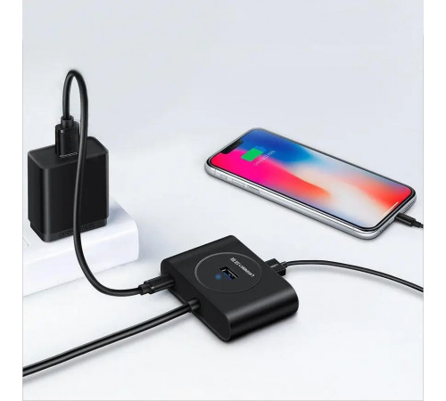 USB-хаб UGREEN USB 3.0 Hub  0.5m (Black) (UGR-20290)