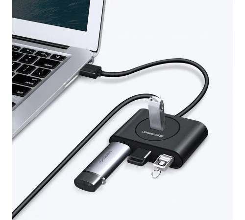 USB-хаб UGREEN USB 3.0 Hub  0.5m (Black) (UGR-20290)