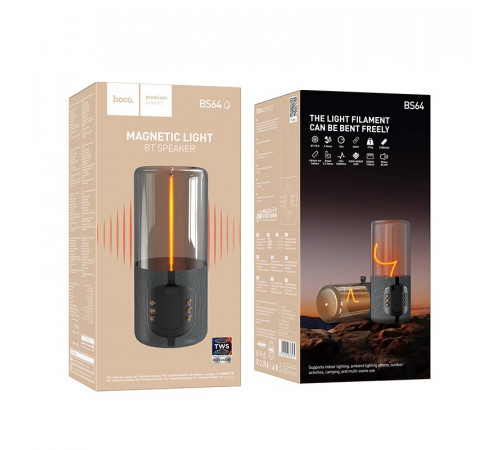 Портативна колонка HOCO BS64 Rocker BT speaker, 5W, Gray (6942007636575)