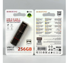 USB флеш Borofone BUD8 256GB Spirit USB3.2+Type-C Швидкісна