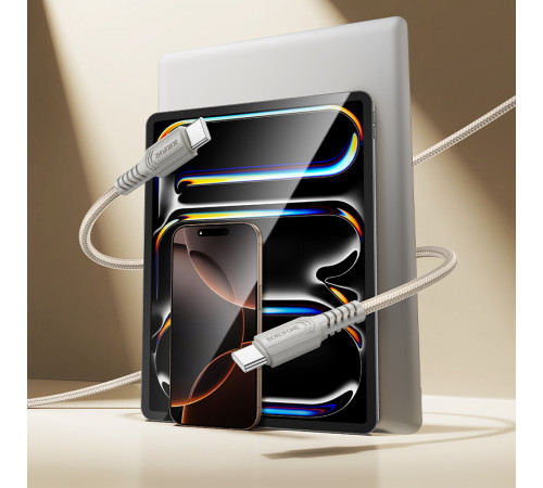 Data Cable Borofone BX116 Certain Type-C to Type-C 60W 1m