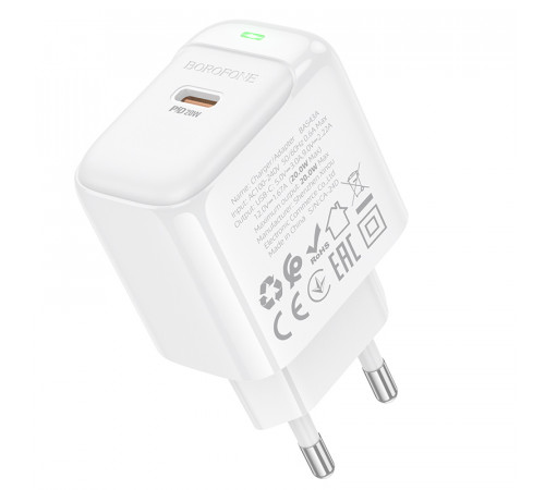 Мережевий зарядний пристрій Borofone BAS43A Potential PD20W