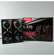 Колонка комп'ютерна Jedel S-570 (Bluetooth+USB+3.5mm) (18,0*9,5*9,0 см)