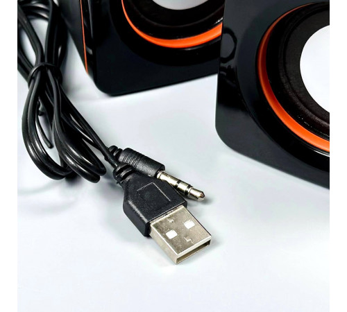 Колонка комп'ютерна Jedel CK4 Mini (USB+3.5mm) (7,0*7,0*7,0см)