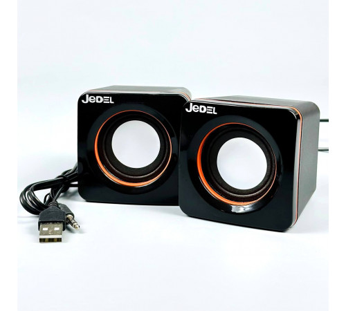 Колонка комп'ютерна Jedel CK4 Mini (USB+3.5mm) (7,0*7,0*7,0см)