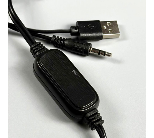 Колонка комп'ютерна Jedel S550 з RGB підсвічуванням (USB+3.5mm) (19,0*7,5*7,0 см)