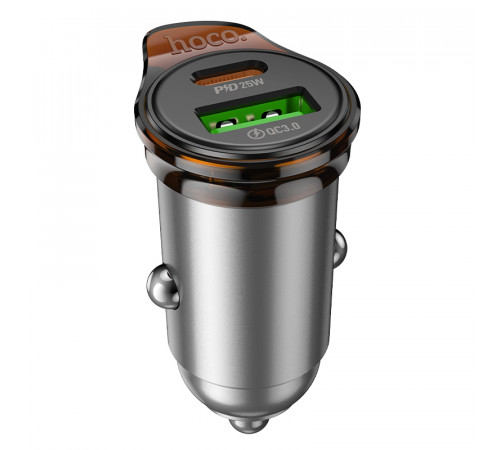 Автомобільний зарядний пристрій Hoco NZ16A Rigorous PD25W+QC3.0 (43W)