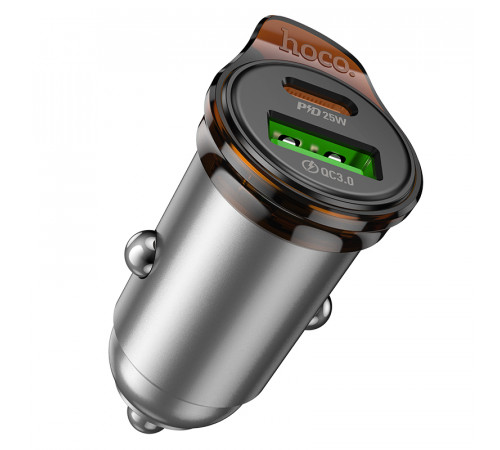 Автомобільний зарядний пристрій Hoco NZ16A Rigorous PD25W+QC3.0 (43W)