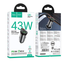 Автомобільний зарядний пристрій Hoco NZ16A Rigorous PD25W+QC3.0 (43W)