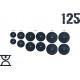 Набор блинов 125 кг (2х2.5, 2х5, 4х10, 2х15, 2х20)