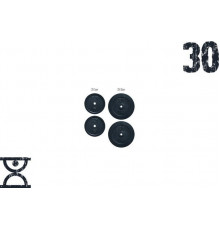 Набір млинців 30 кг (2x5 та 2x10) на гриф 25,30.50 мм