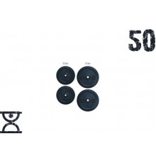 Набір млинців 50 кг (2x10 та 2x15) на гриф 25,30.50 мм
