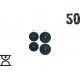 Набор блинов 50 кг (2x10 и 2x15) на гриф 25,30.50 мм