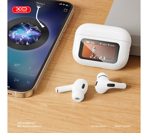 Бездротові навушники XO X36 Pro Smart Screen ANC