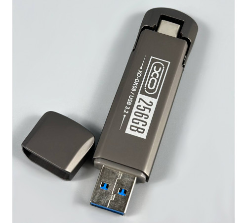 USB флеш XO DK08 256Gb USB3.2+Type-C Швидкісна