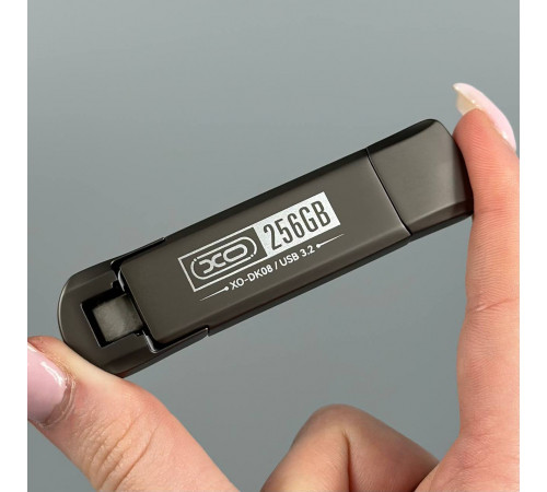 USB флеш XO DK08 256Gb USB3.2+Type-C Швидкісна