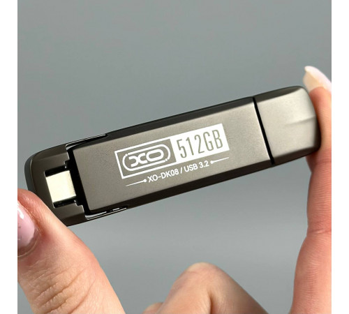 USB флеш XO DK08 512Gb USB3.2+Type-C Швидкісна