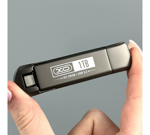 USB флеш XO DK08 1TB USB3.2+Type-C Швидкісна