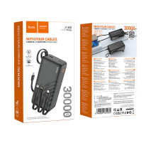 УМБ Power Bank Hoco J146B Night tide 30000mAh 2A (with cable Type-C+Micro+Lightning+USB)