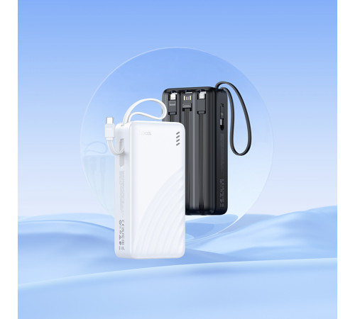 УМБ Power Bank Hoco J146B Night tide 30000mAh 2A (with cable Type-C+Micro+Lightning+USB)