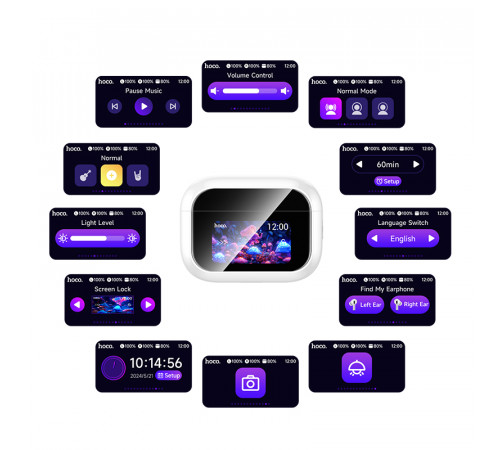 Бездротові навушники Hoco EW79 Bright ANC touch screen