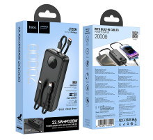УМБ Power Bank Hoco J132A Sabio 20000mAh 22.5W+PD20W (with cable 2Type-C+Lightning)