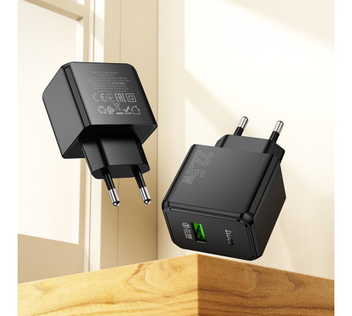 Мережевий зарядний пристрій Hoco CS17A Wish multi-protocol 22.5W