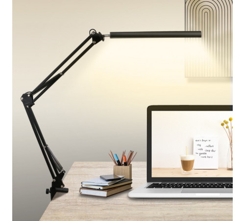 Настільна лампа на струбцині 3000-6500К від USB (3 режими світіння)