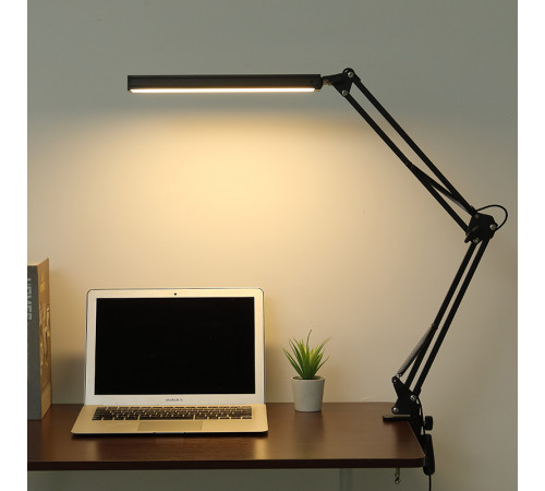 Настільна лампа на струбцині 3000-6500К від USB (3 режими світіння)