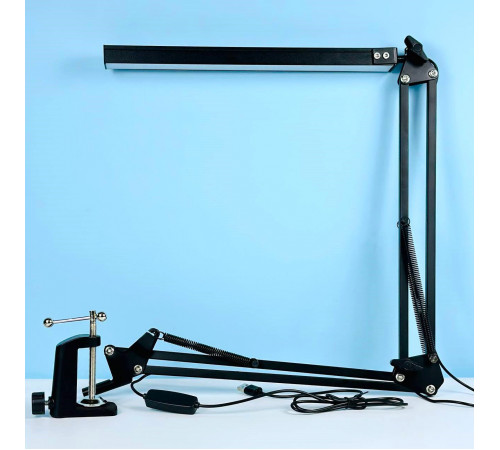 Настільна лампа на струбцині 3000-6500К від USB (3 режими світіння)