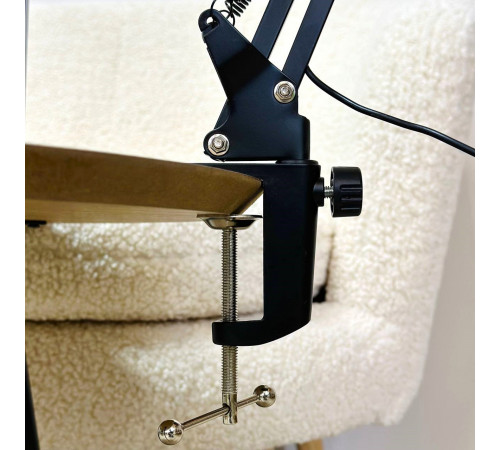 Настільна лампа на струбцині 3000-6500К від USB (3 режими світіння)