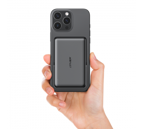 УМБ Power Bank AceFast M17 10000mAh 22.5W з підставкою та бездротовою зарядкою