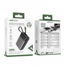 УМБ Power Bank AceFast M21 20000mAh PD65W (with cable Type-C)