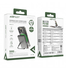 УМБ Power Bank AceFast M16 5000mAh PD18W з бездротовою зарядкою та підставкою