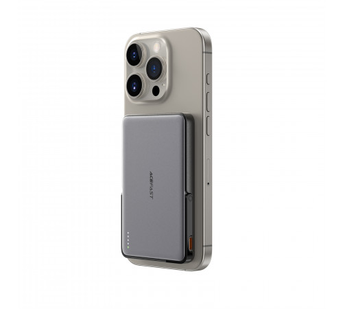 УМБ Power Bank AceFast M16 5000mAh PD18W з бездротовою зарядкою та підставкою