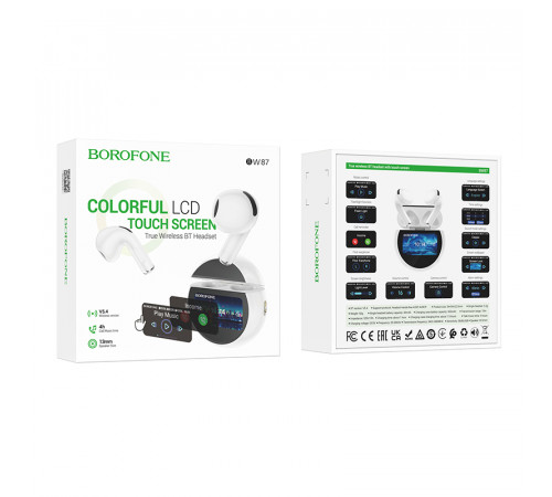 Бездротові навушники Borofone BW87 Mist true Smart Case