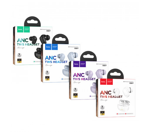 Бездротові навушники Hoco EQ17 Praise ANC (MIX COLOR)