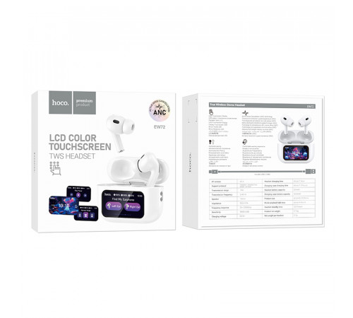 Бездротові навушники Hoco EW72 Soar ANC touch screen