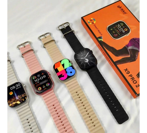 Смарт-годинник W&O X9 Pro2 44mm. 215 mAh. Amoled+IP67 Gold (WOX9P2Gold)