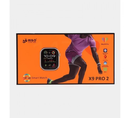 Смарт-годинник W&O X9 Pro2 44mm. 215 mAh. Amoled+IP67 Gold (WOX9P2Gold)