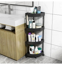 Підлогова неперфорована кутова стійка для зберігання у ванній кімнаті SHOE RACK 107-3 (16)