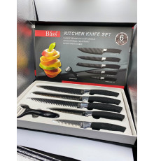 Набір ножів 5шт.+овочечистка "Bass"(B5980) (20)
