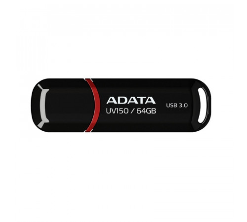 Флеш-накопичувач ADATA USB 3.2 AUV 150 64Gb Black (AUV150-64G-RBK)