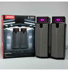 Колонка комп'ютерна Jedel S562 з RGB підсвічуванням (USB+3.5mm) (20,5*10,0*7,0 см)