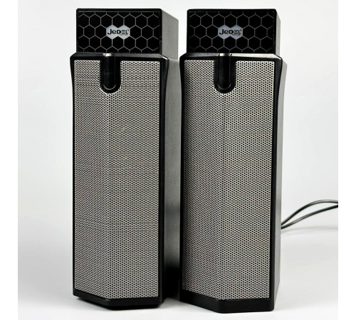 Колонка комп'ютерна Jedel S562 з RGB підсвічуванням (USB+3.5mm) (20,5*10,0*7,0 см)